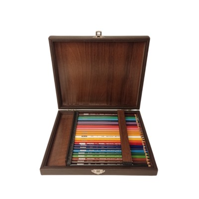 جعبه مدادرنگی چوبی 24 رنگ